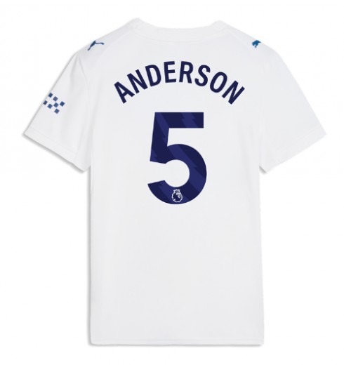 Manchester City Elliot Anderson #5 Kolmaspaita Naisten 2026-27 Lyhythihainen Manchester City Elliot Anderson #5 Kolmaspaita Naisten 2026-27 Lyhythihainen